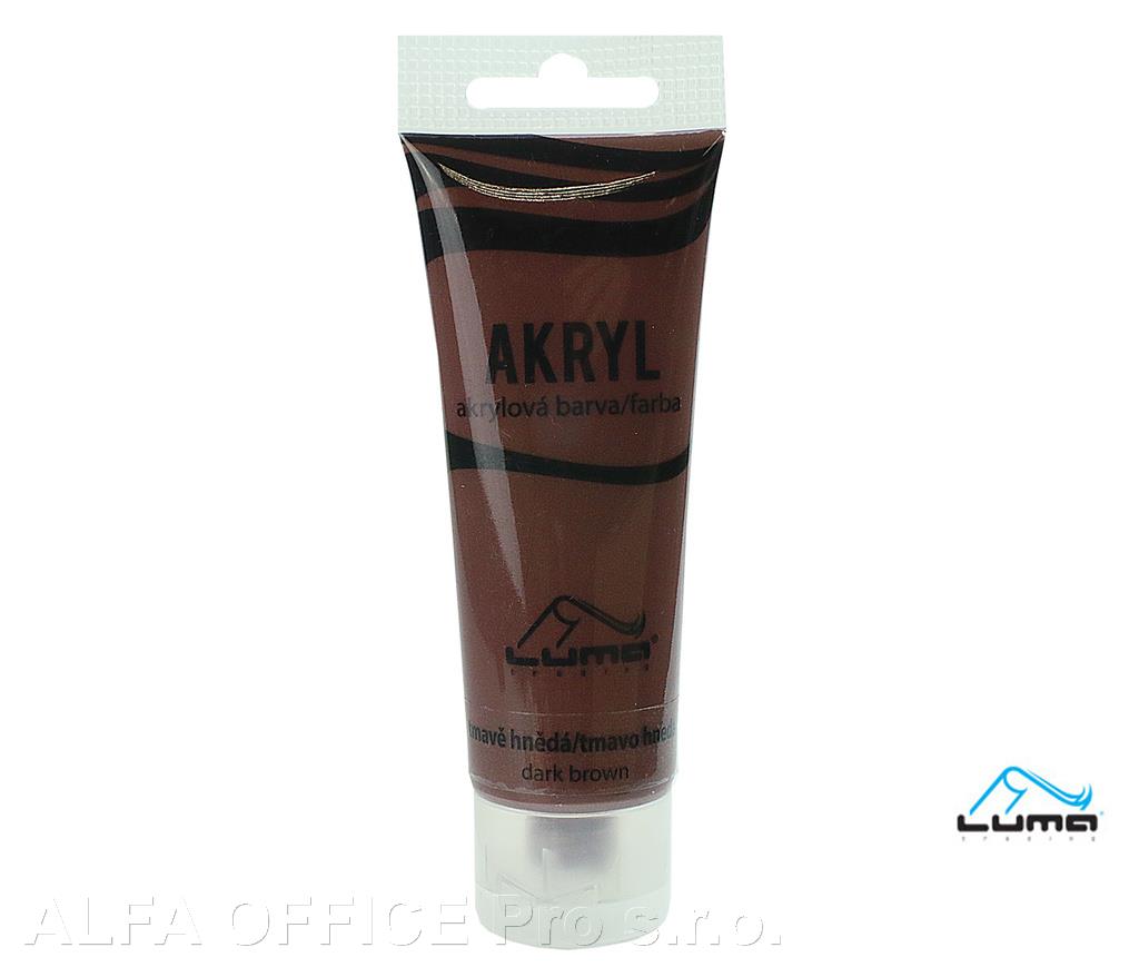 Akrylová barva LUMA - 75 ml / tmavě hnědá