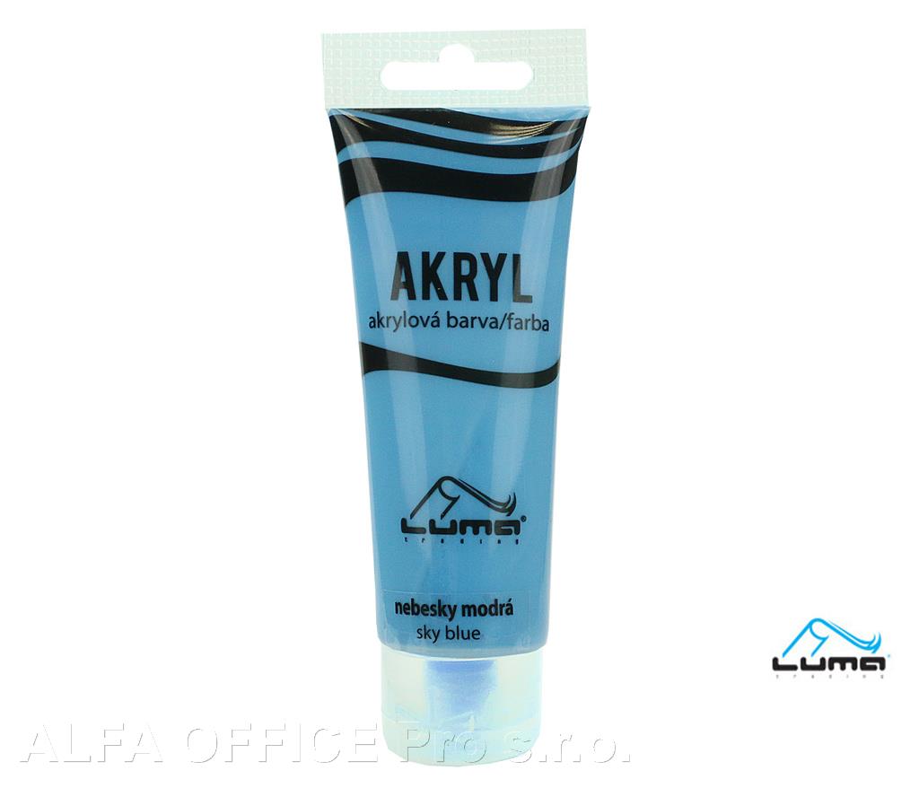 Akrylová barva LUMA - 75 ml / nebesky modrá