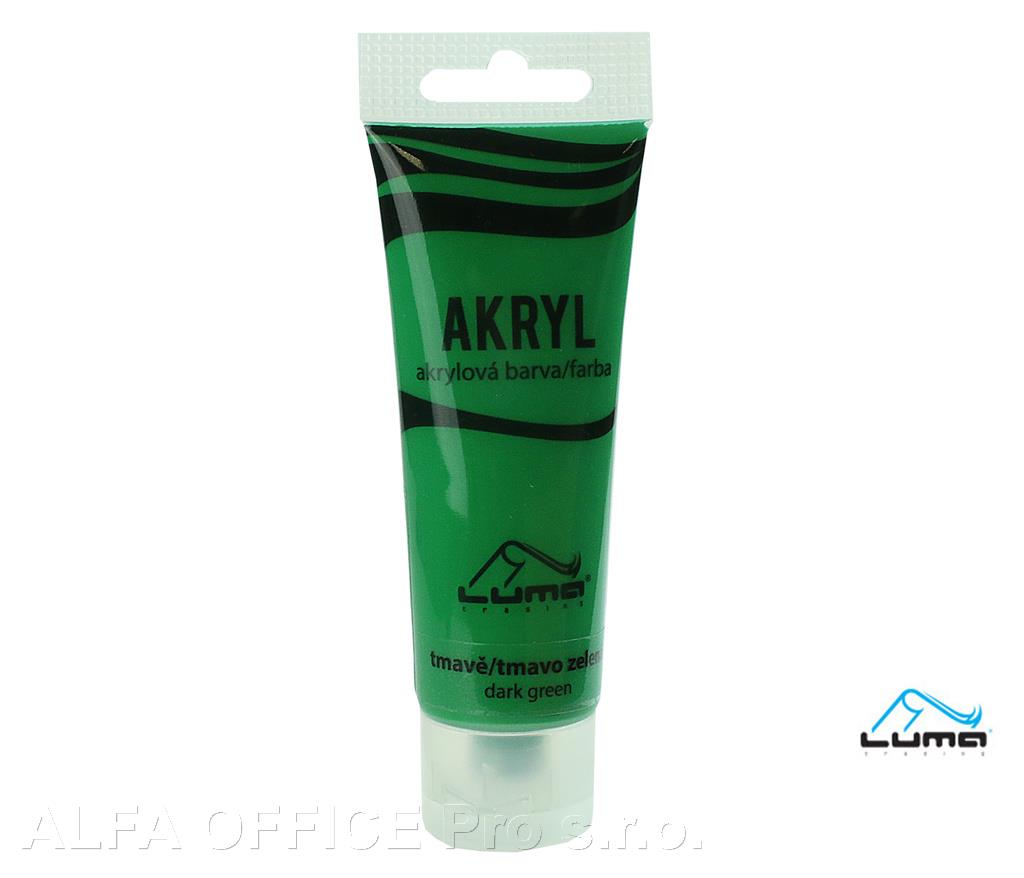 Akrylová barva LUMA - 75 ml / tmavě zelená