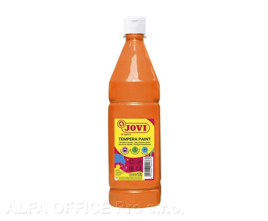Tekuté temperové barvy JOVI PREMIUM v lahvi - 1000 ml / oranžová