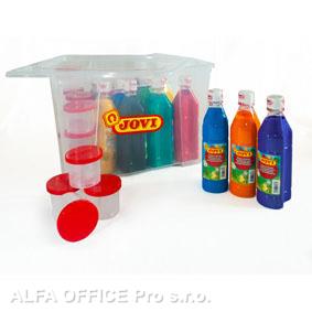 Tekuté temperové barvy JOVI PREMIUM v lahvi - 14 barev x 500 ml / box