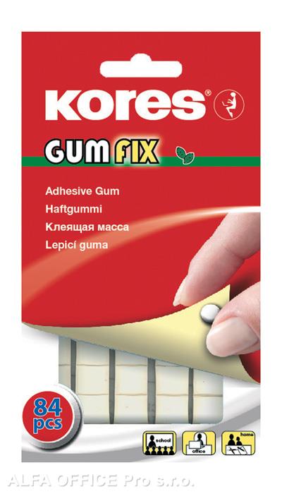 Lepicí hmoty Kores - Gumfix / 50 g / 84 ks
