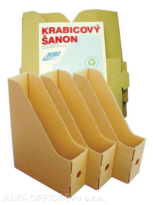 Stojan na spisy BOBO - hnědá / 5 ks