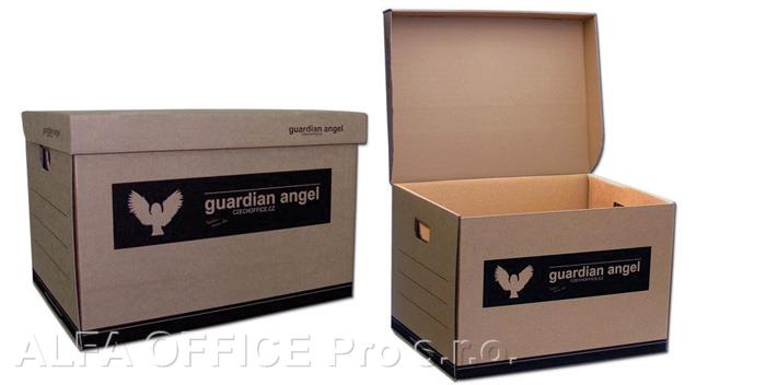 Kontejner archivační Guardian Angel - přírodní hnědá