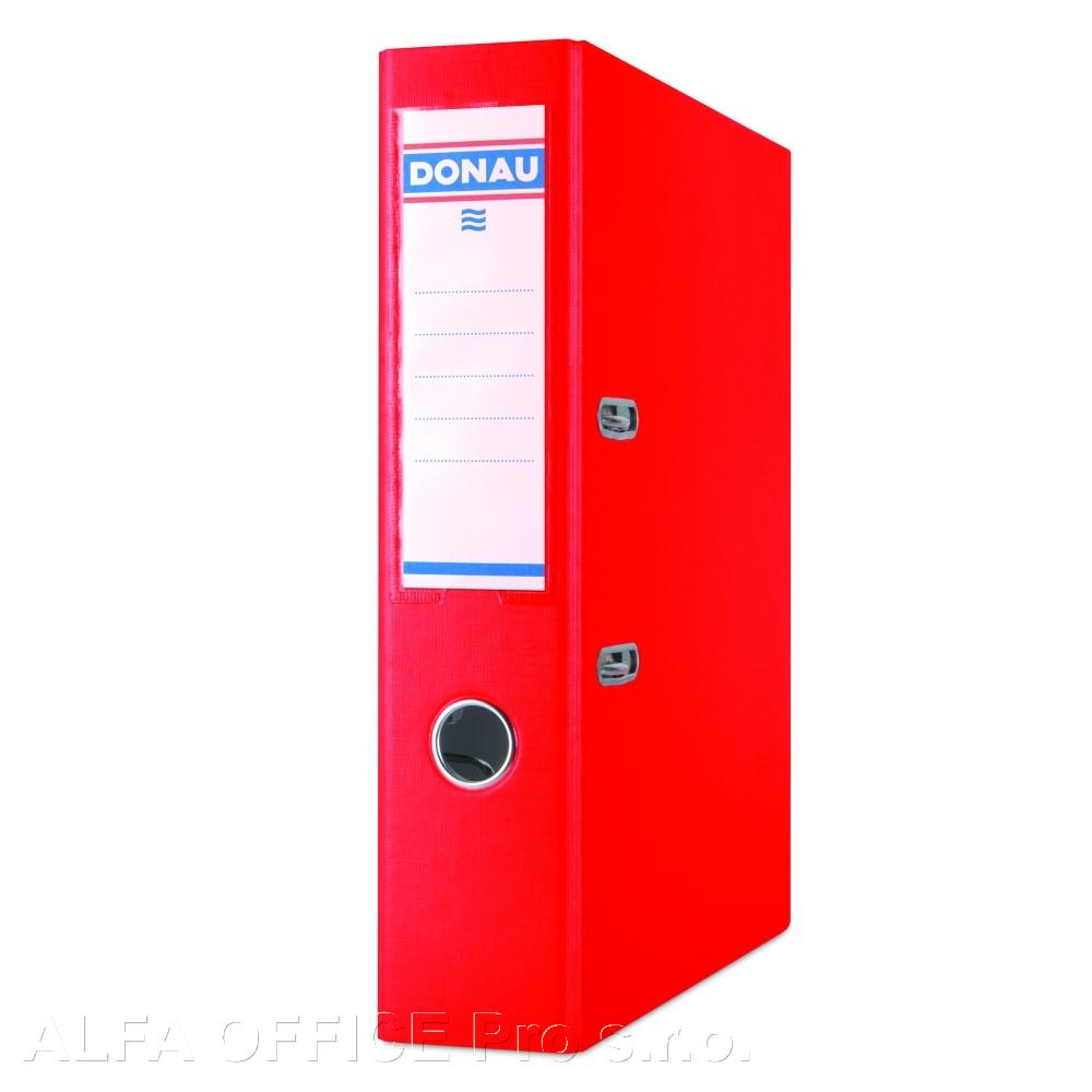 Pořadač A4 pákový Donau Master PP - hřbet 7,5 cm / červená