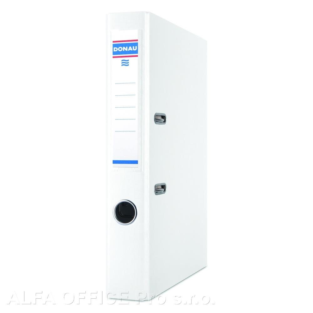 Pořadač A4 pákový Donau Master PP - hřbet 5 cm / bílá