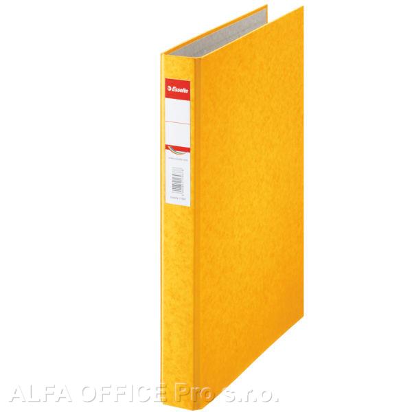 Pořadač Esselte A4 kroužkový Rainbow 2 - kroužek 4,2 cm / žlutá