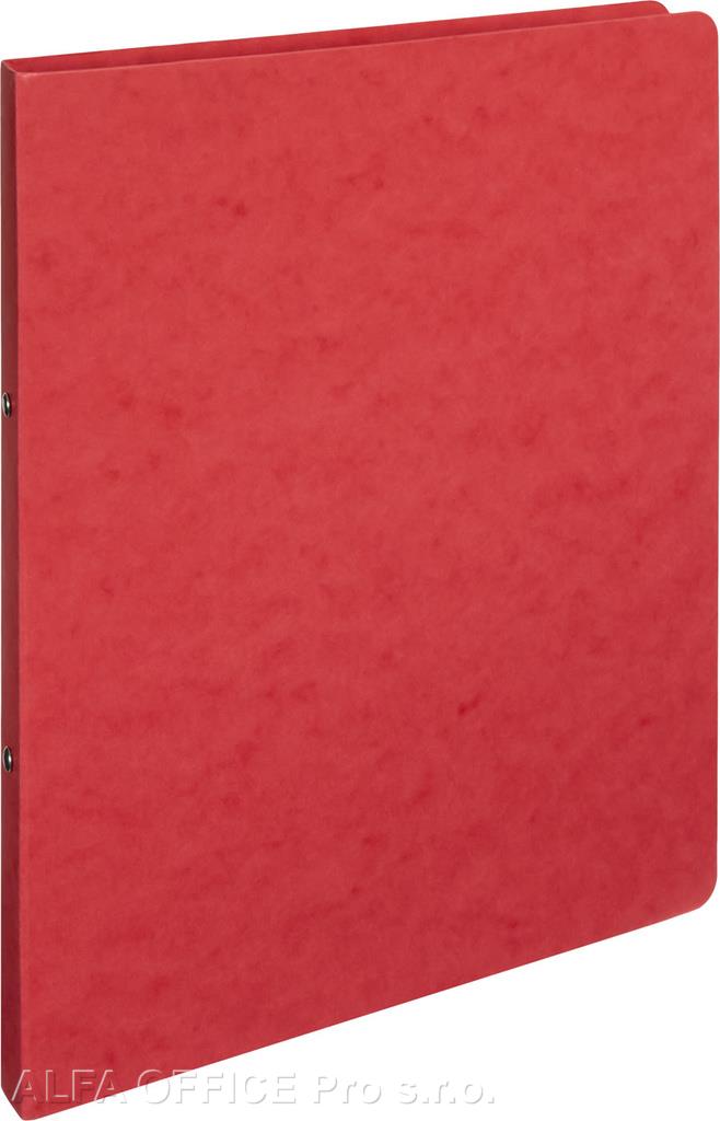 Desky A4 kroužkové prešpánové - 2 - kroužek / červená