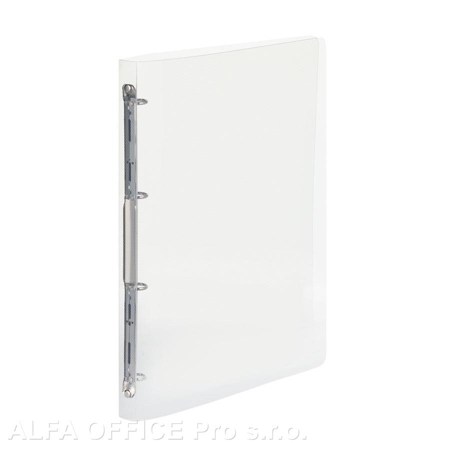 Desky A4 kroužkové průsvitné - 4 - kroužek / čirá