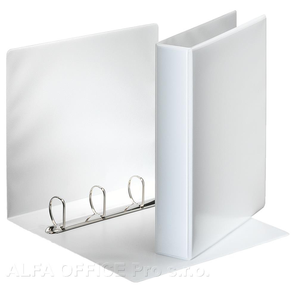 Pořadač Esselte A4 kroužkový prezentační 4 - kroužek 6,2 cm / bílá