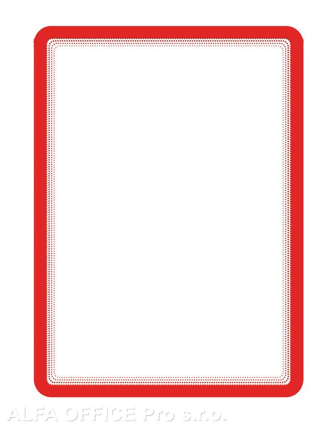 Kapsy samolepicí Magneto - A4 / červená / 2 ks