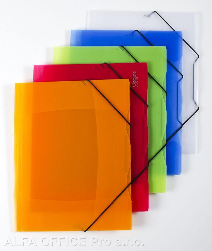 Spisové desky A4 s gumou Opaline - čirá