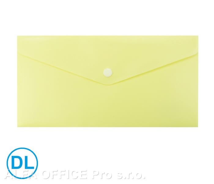 Spisové desky s drukem LUMA - DL / pastelová žlutá