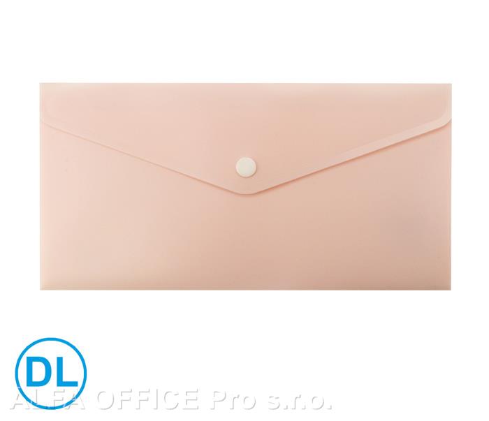 Spisové desky s drukem LUMA - DL / pastelová oranžová