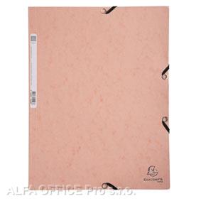 Odkládací mapy přespánové Exacompta - pastelová korálová