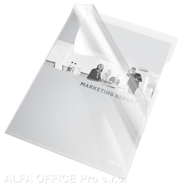 Zakládací obal A4 silný - tvar L / čirá 25 ks