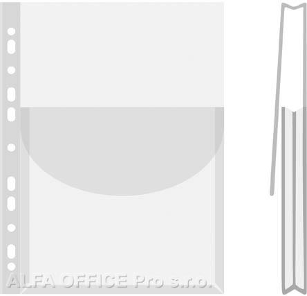 Závěsný obal A4 s rozšířenou kapacitou a klopou - A4 / 12 ks