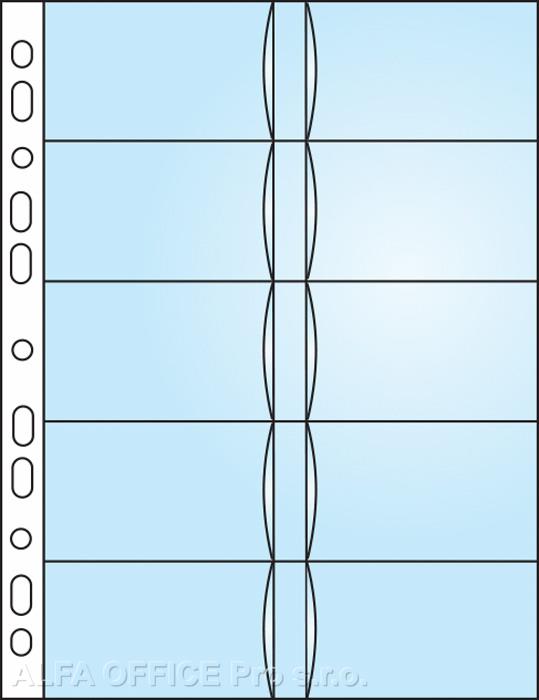 Závěsný obal Bantex - A4 silný / obal na 20 ks vizitek / 10 ks