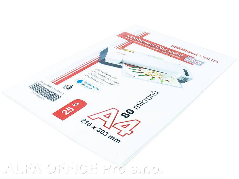 Laminovací fólie / A4 / 25 ks / 80 mikronů