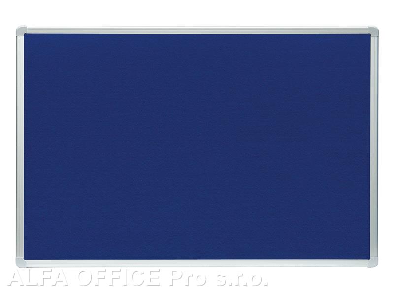 Tabule filcová v hliníkovém rámu ARTA - 60 x 90 cm / modrá