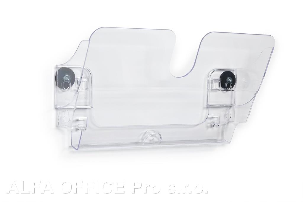 Držák na prospekty DURABLE magnetický - A4 čirý / na šířku