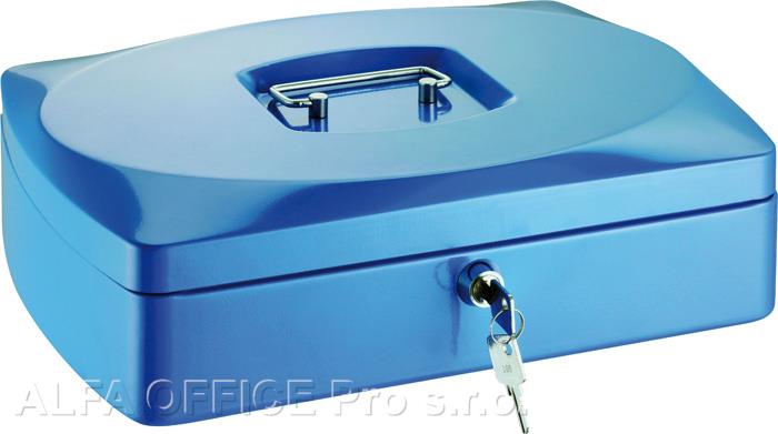 Pokladna - modrá / 85 mm x 160 mm x 205 mm