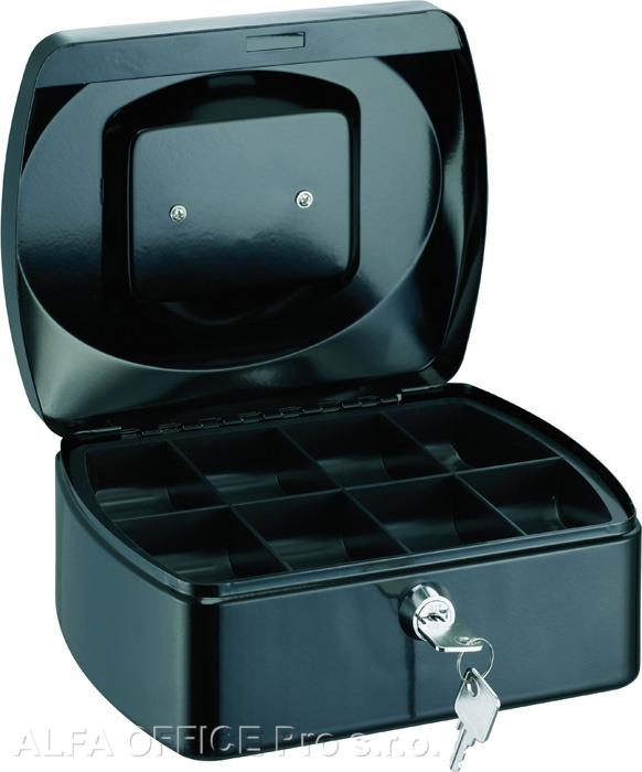 Pokladna - černá / 90 mm x 200 mm x 255 mm