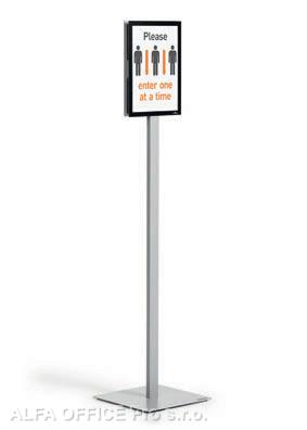 Podlahový stojan Durable INFO STAND BASIC - A4 / antracitová