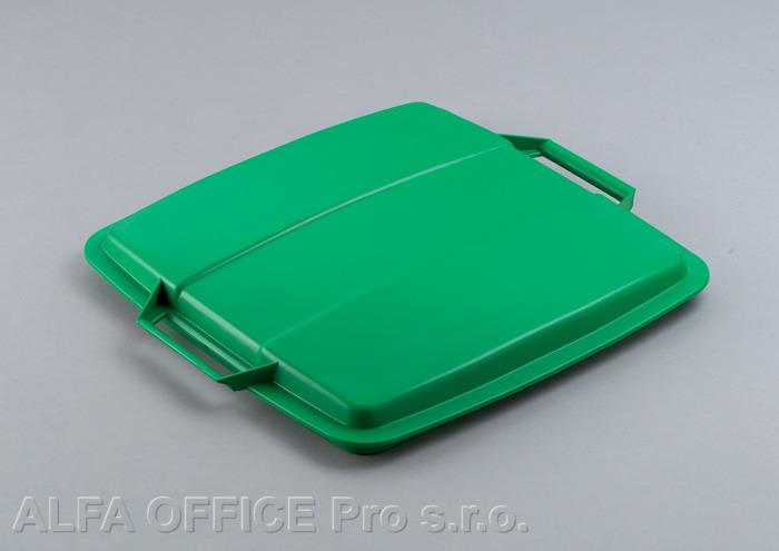 Víko na odpadkový koš Durabin - 90 l / zelená