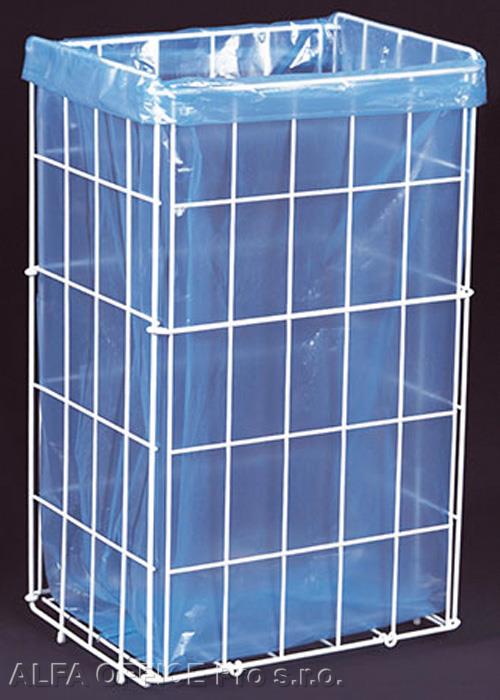 Koš na použité papírové ručníky - nerez bílá / 47 litrů