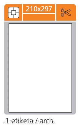 Print etikety A4 pro laserový a inkoustový tisk / 30 archů - 210 x 297 mm (1 etiketa / arc