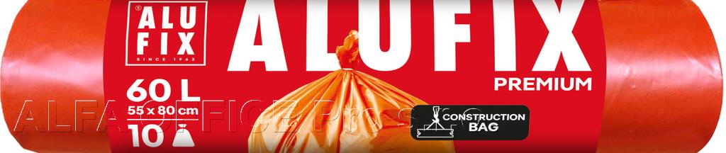 Pytle na odpad Premium oranžové - 55 x 80 cm / 60 l / 60 my / 10 ks