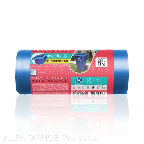 Pytle do koše ViGO! stahovací - 60x68 cm / 60l / 25my / 15ks / černá