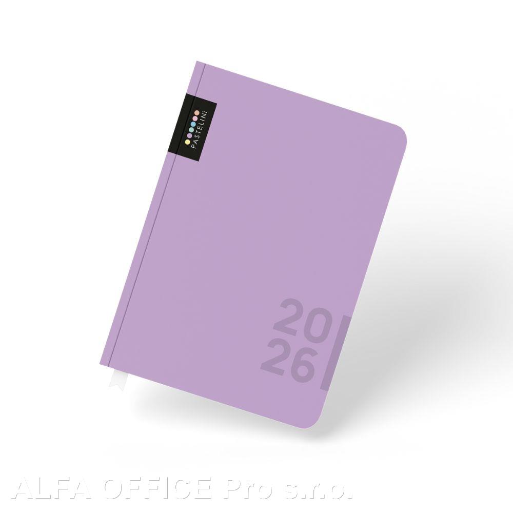 Diář PASTELINi - A5 / denní / fialová