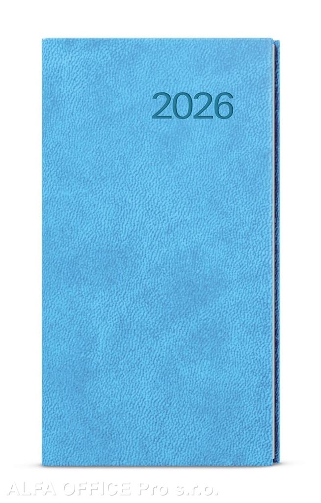 Diář VIVELLA - týdenní kapesní / světle modrá