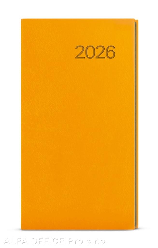 Diář VIVELLA - týdenní kapesní / okrová