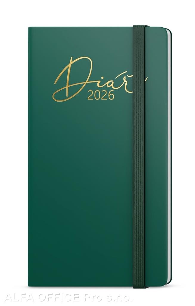 Diář LUXI - týdenní kapesní / zelená