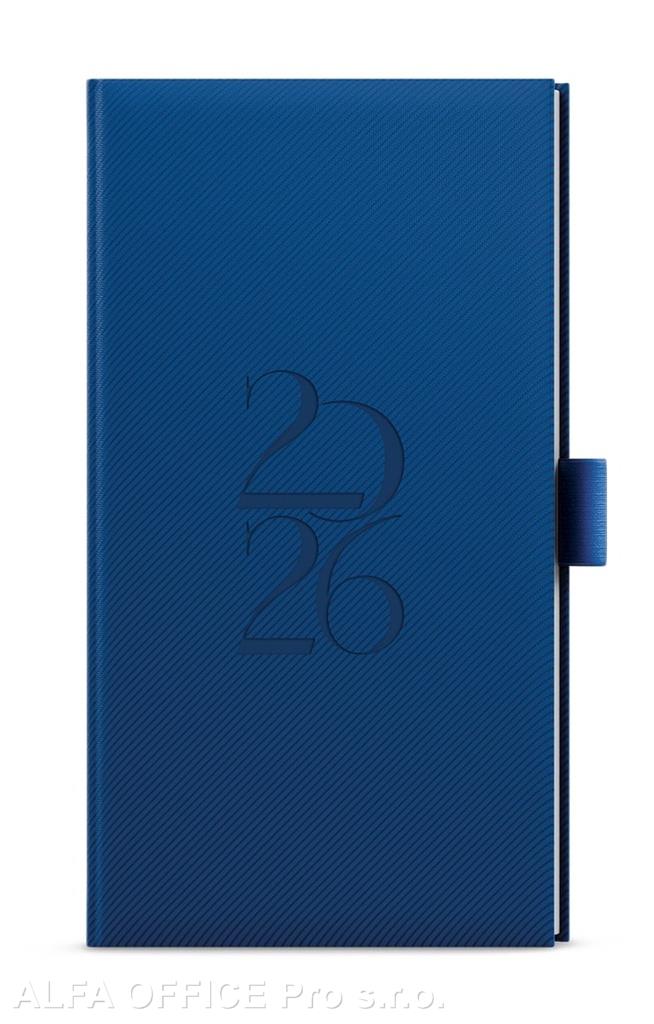 Diář DENY - týdenní kapesní / modrá