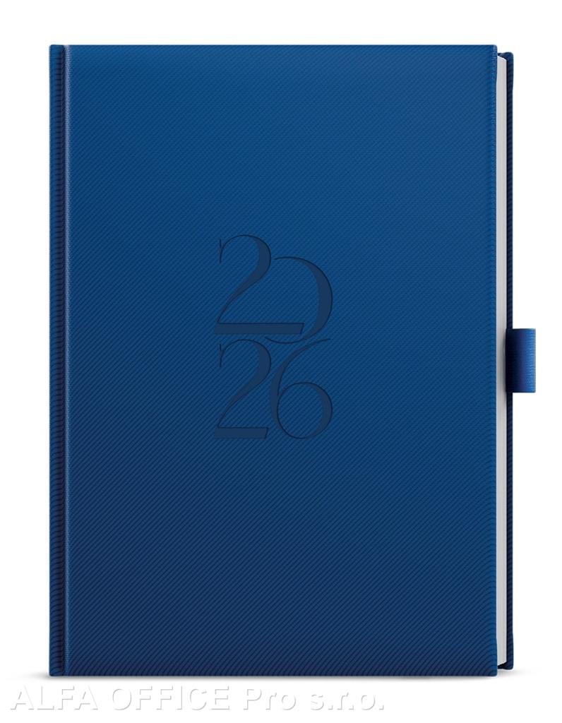 Diář DENY - A5 / týdenní / modrá