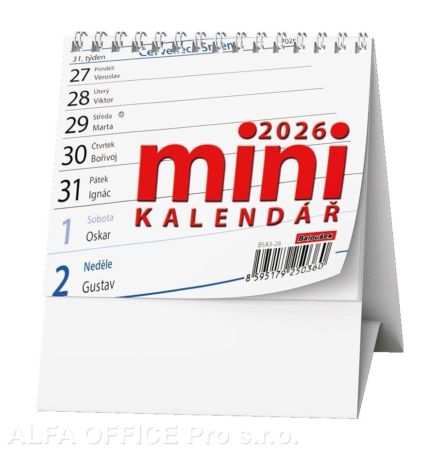 Kalendář stolní pracovní MINI - Mini / BSA3