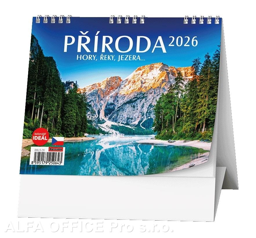 Kalendář stolní MINI - Příroda, hory, řeky … / BSL5