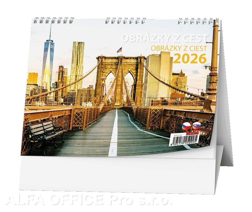 Kalendáře stolní obrázkové - Obrázky z cest / BSH3