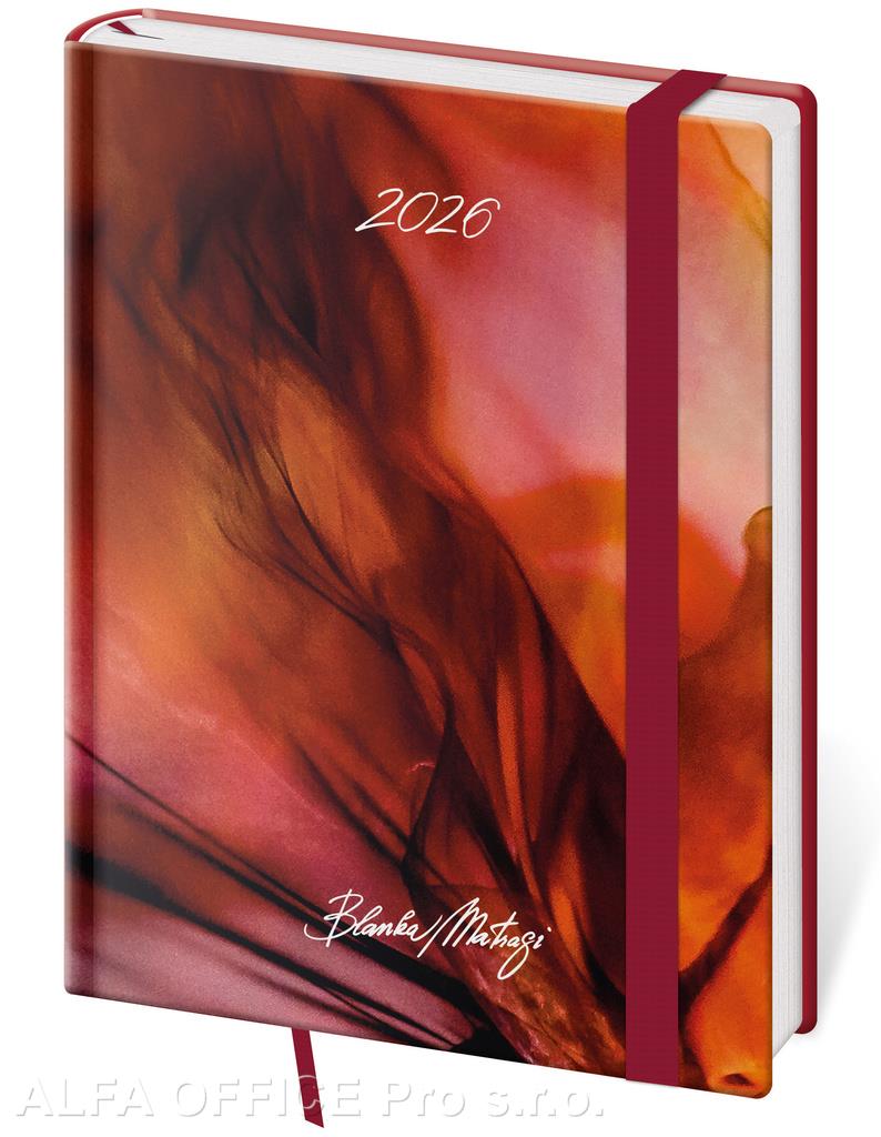 Diář VARIO Matragi -  B6 / týdenní / red