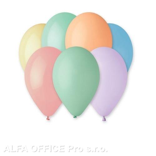 Balónek nafukovací 26 cm pastelový / 100 ks / Pastel mix