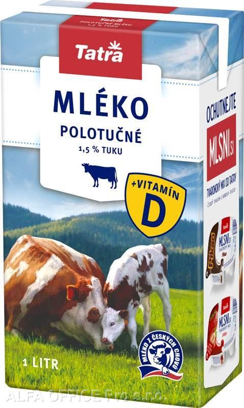 Mléko - polotučné / 1 l