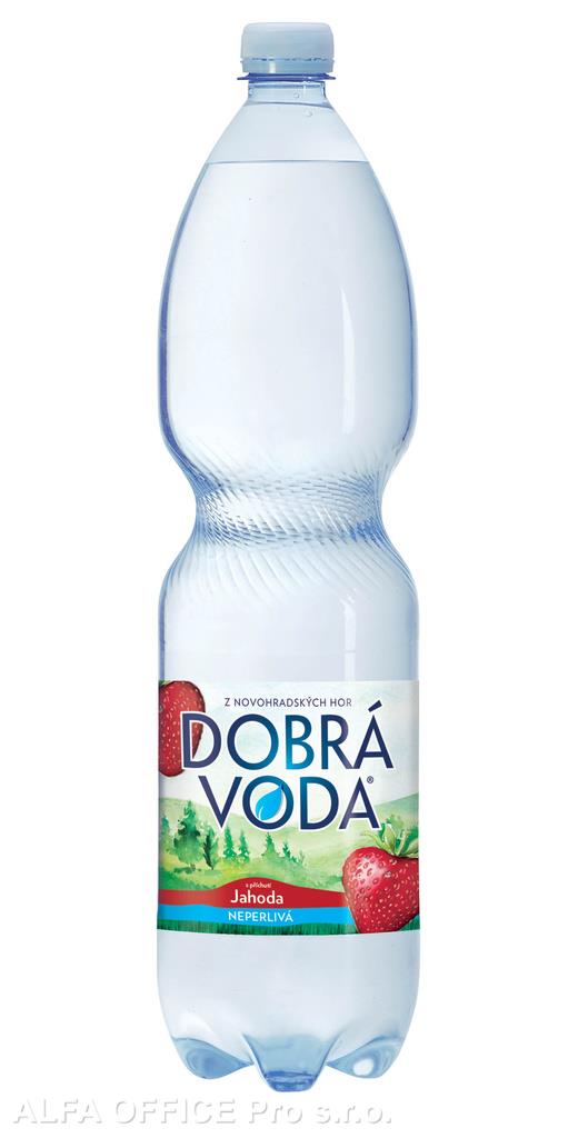 Dobrá voda s příchutí - jahoda / neperlivá / 1,5 l
