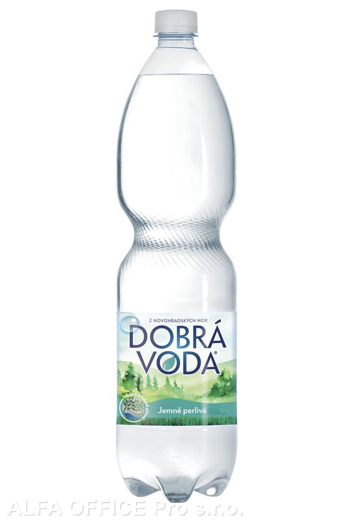 Dobrá voda bez příchutě jemně perlivá 1,5 l