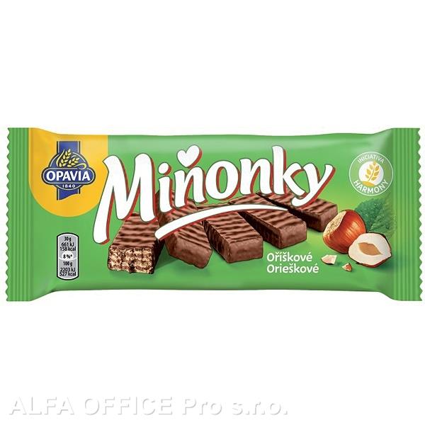 Opavia Miňonky Oříškové oplatky 50g