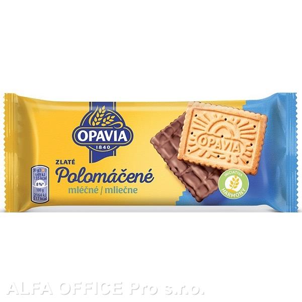 Opavia Zlaté Polomáčené sušenky mléčné / 100g