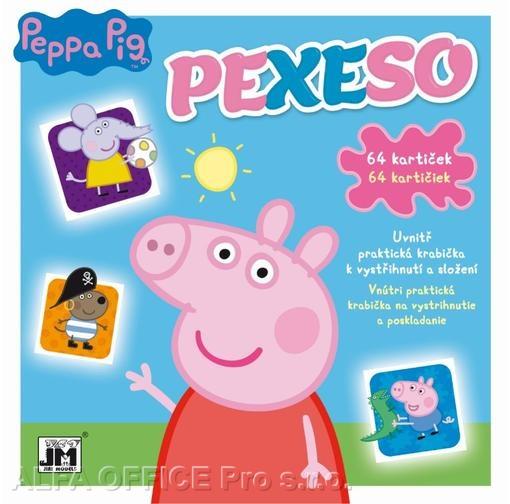 Pexeso v sešitu - Prasátko Peppa
